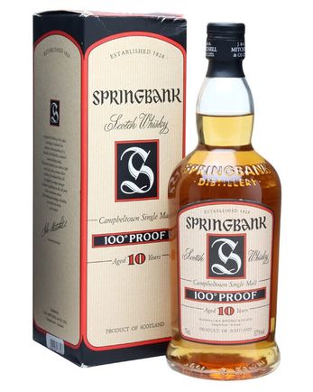 Springbank 10 年 100 Proof Old Presentation