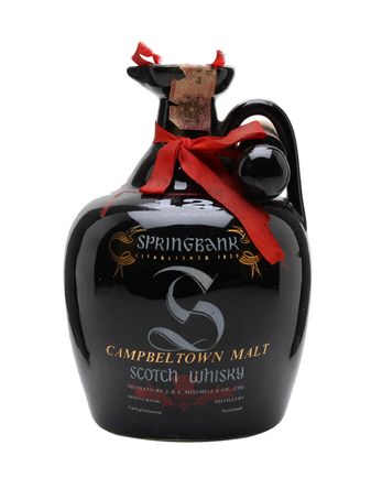 Springbank Black Ceramic 12 年 Bottled 1980s