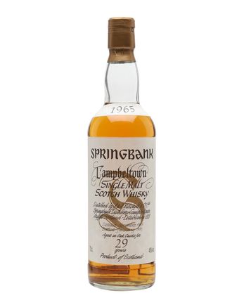 Springbank 1965 29 年 Bottled 1990s