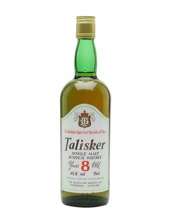 Talisker 8 年 DT Label Bottled 1980s