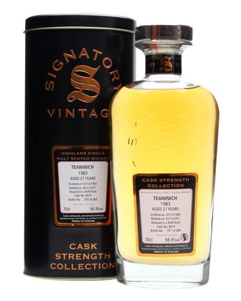 Teaninich 1983 27 年 Sherry Butt #8074 Signatory Cask Strength Collection