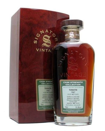 Tomatin 1967 40 年 Signatory Cask Strength Collection