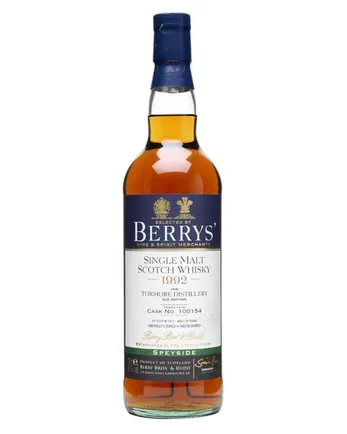Tormore 1992 20 年 Cask #100154 Berry Bros Berry Bros & Rudd