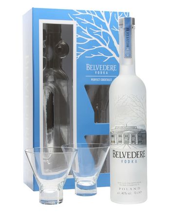 Belvedere Vodka Perfect Cocktails Set 2 Cocktail Glasses
