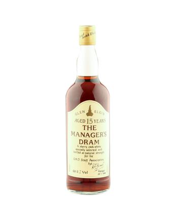 Glen Elgin 15 年 Manager's Dram